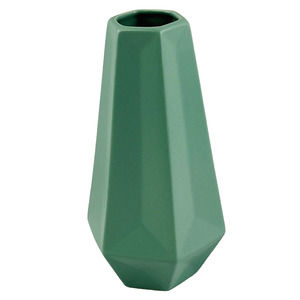 Ikea Livslang Vase Soft Green 3D Hexagon‎ 8" Stoneware